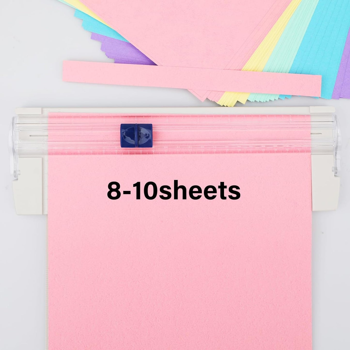 Mini Paper Cutter, Straight Small Paper Trimmer with Side Ruler for Scrapbooking Craft, Paper, Coupon, Label, Cardstock