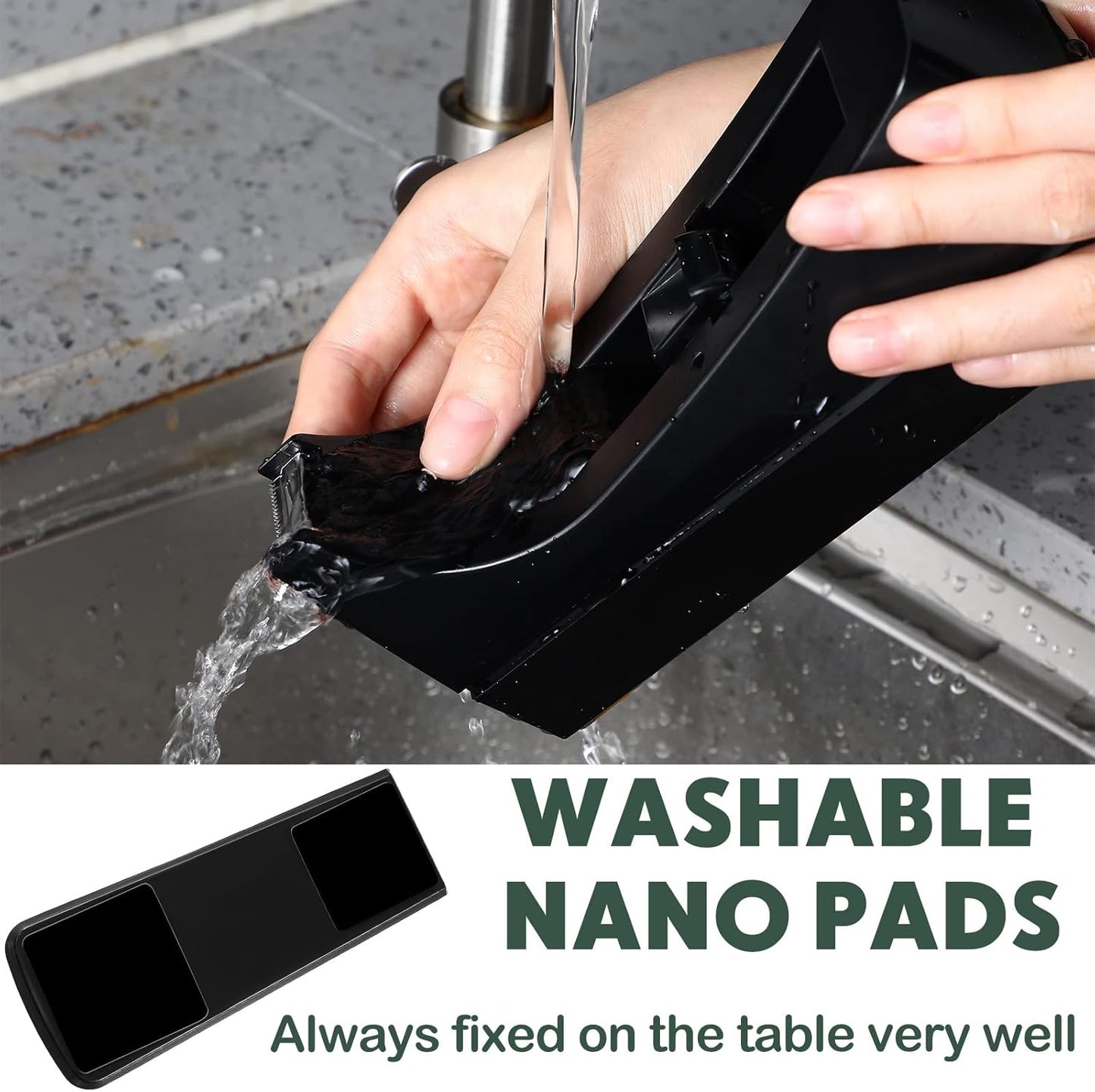 Yahenda 6 Pack Desktop Tape Dispenser Non Skid Base with 0.7 x 985 Inches Invisible Tape Refills Bulk Weighted Roll Dispenser for Office Home School