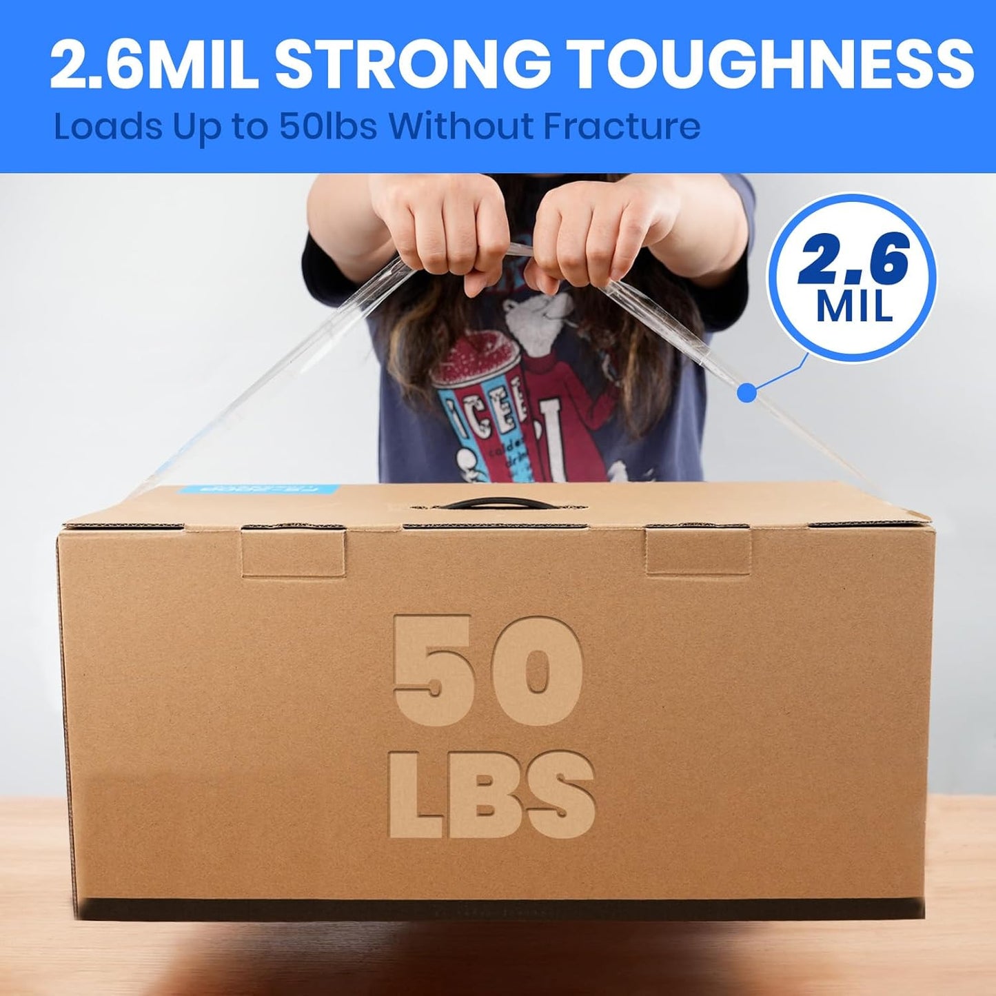 ADHES 96 Rolls Packing Tape with Dispenser Gun, 2.6 Mil Heavy Duty Packaging Tap for Shipping, Moving and Storing, 1.88 Inch x 55Yards, Super Clear