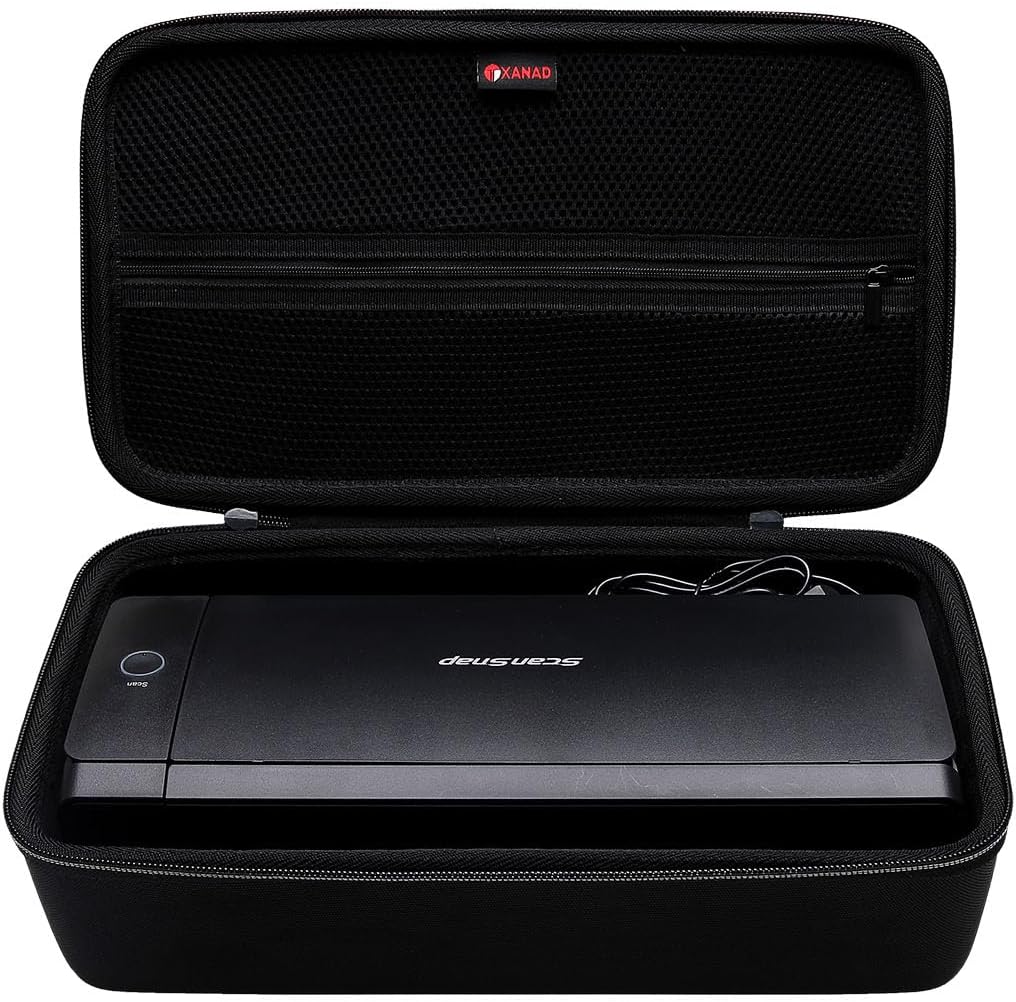 XANAD Hard Case for Fujitsu ScanSnap iX1300 or Doxie Pro DX400 Scanner USB Double-Sided Color Document-Scanner Carrying Storage Bag