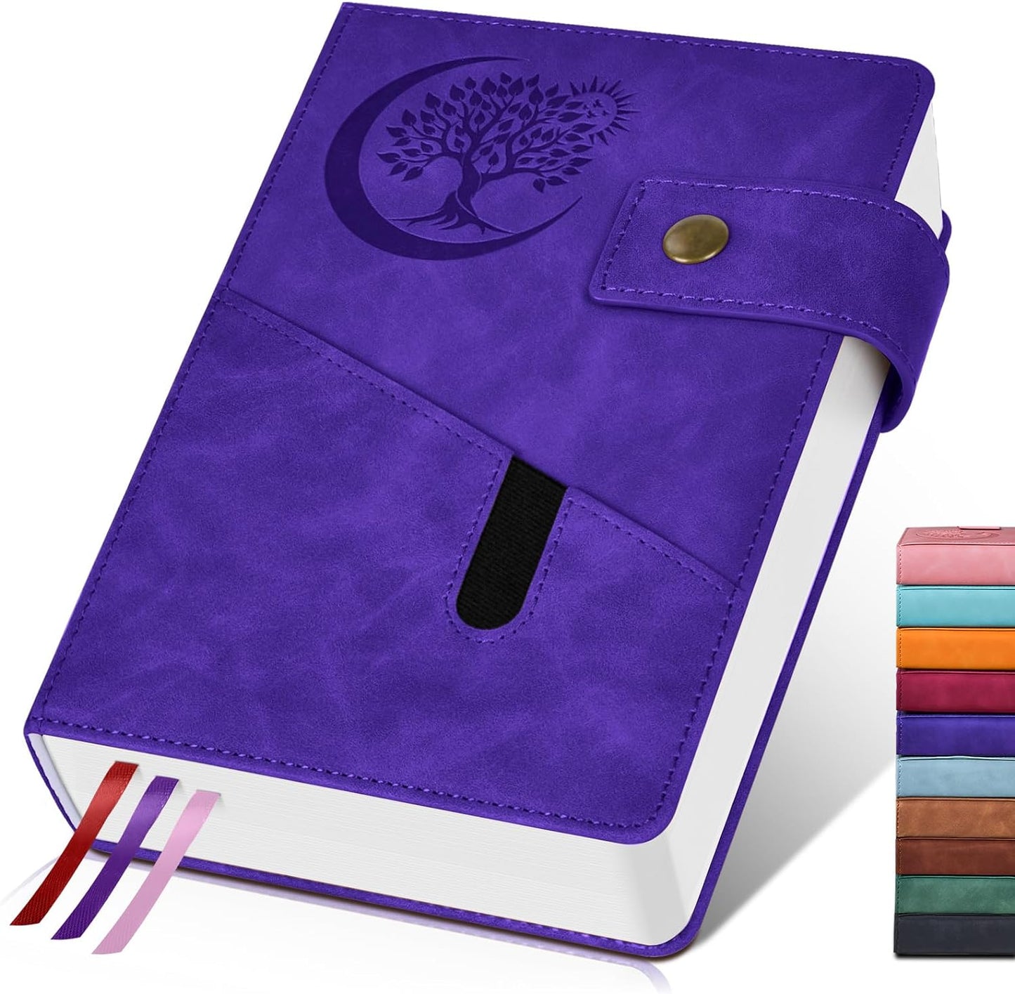 365 Page Thick Lined Journal Notebook for Men Women, B5 Large Leather Journals for Writing, Hardcover Notebooks for Work, School, Note Taking, Business, Travel Diary, College Ruled 7.6" x 10"