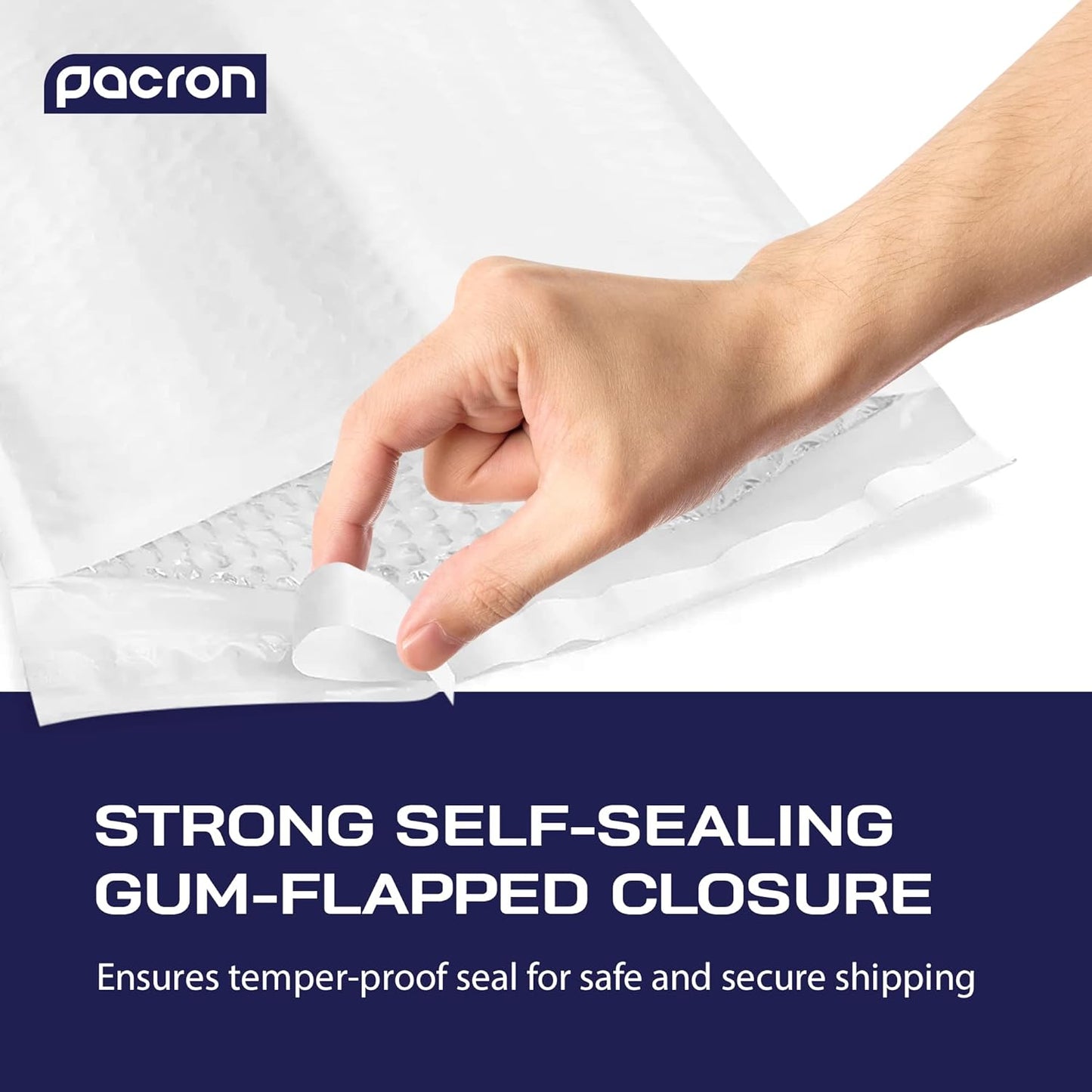 250-Pack Waterproof Poly Bubble Mailers 5 x 10 - Thick, Durable, Instant Seal Envelopes with Strong Adhesive - Protective Shipping Mailers for Jewelry, Cosmetics, SD Cards, USB Cables