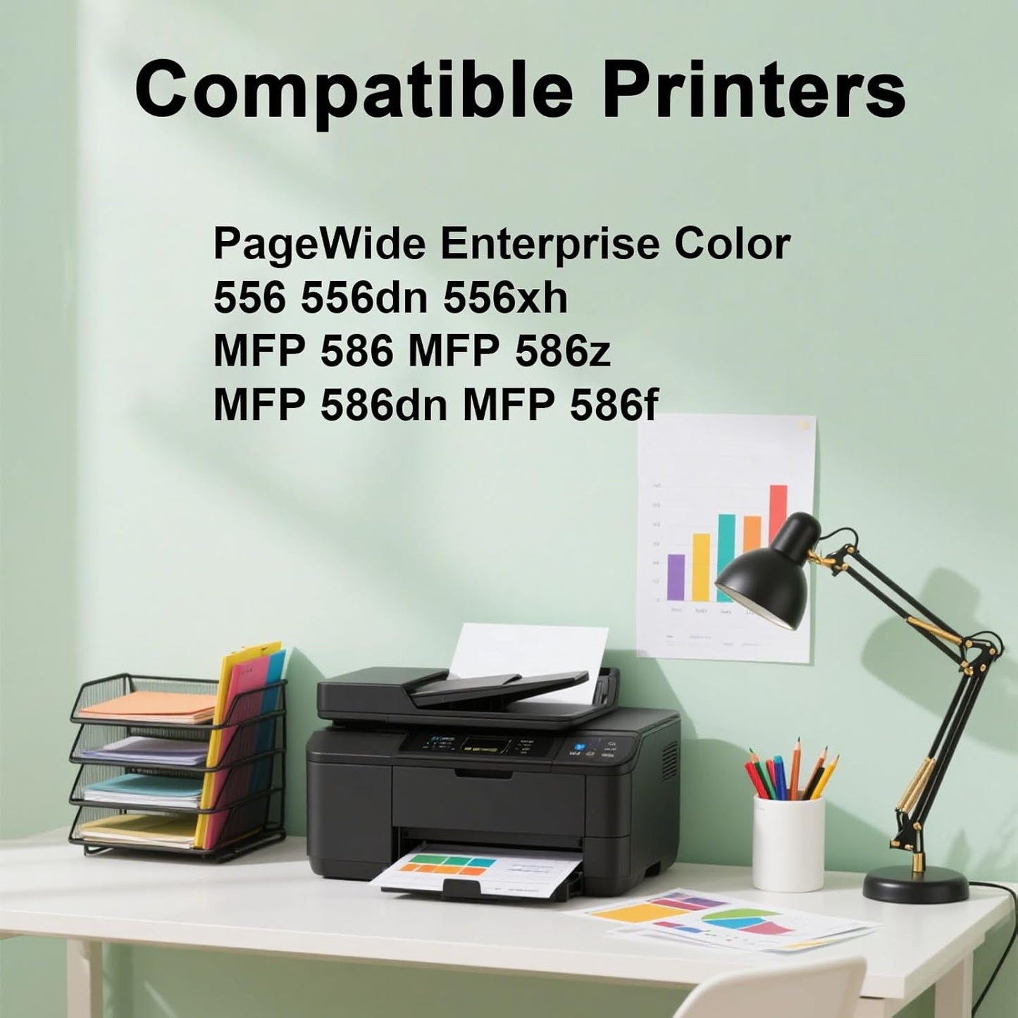 Remanufactured 981X 981 High Yield Ink Cartridge Works for PageWide Enterprise Color 556 556dn 556xh MFP 586 MFP 586z MFP 586dn MFP 586f Printer