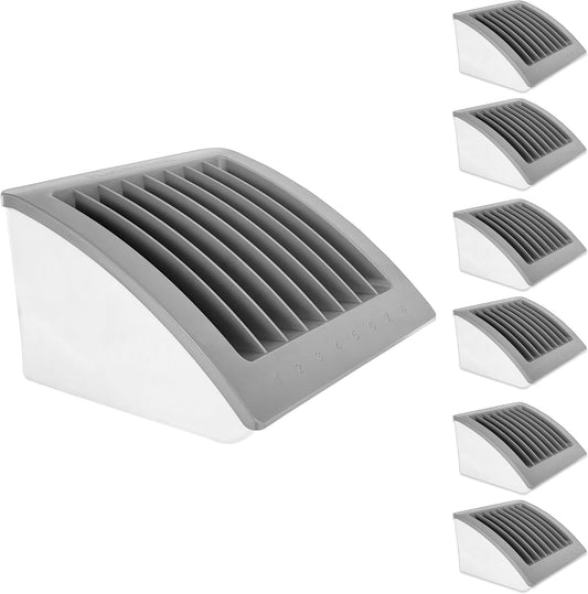 6-Pack | 8-Device Laptop & Tablet Charging Station for Multiple Laptops - Chromebook Organizer for Classroom & Office - Fits up to 15.6'' Screensize and 1.375'' Thick