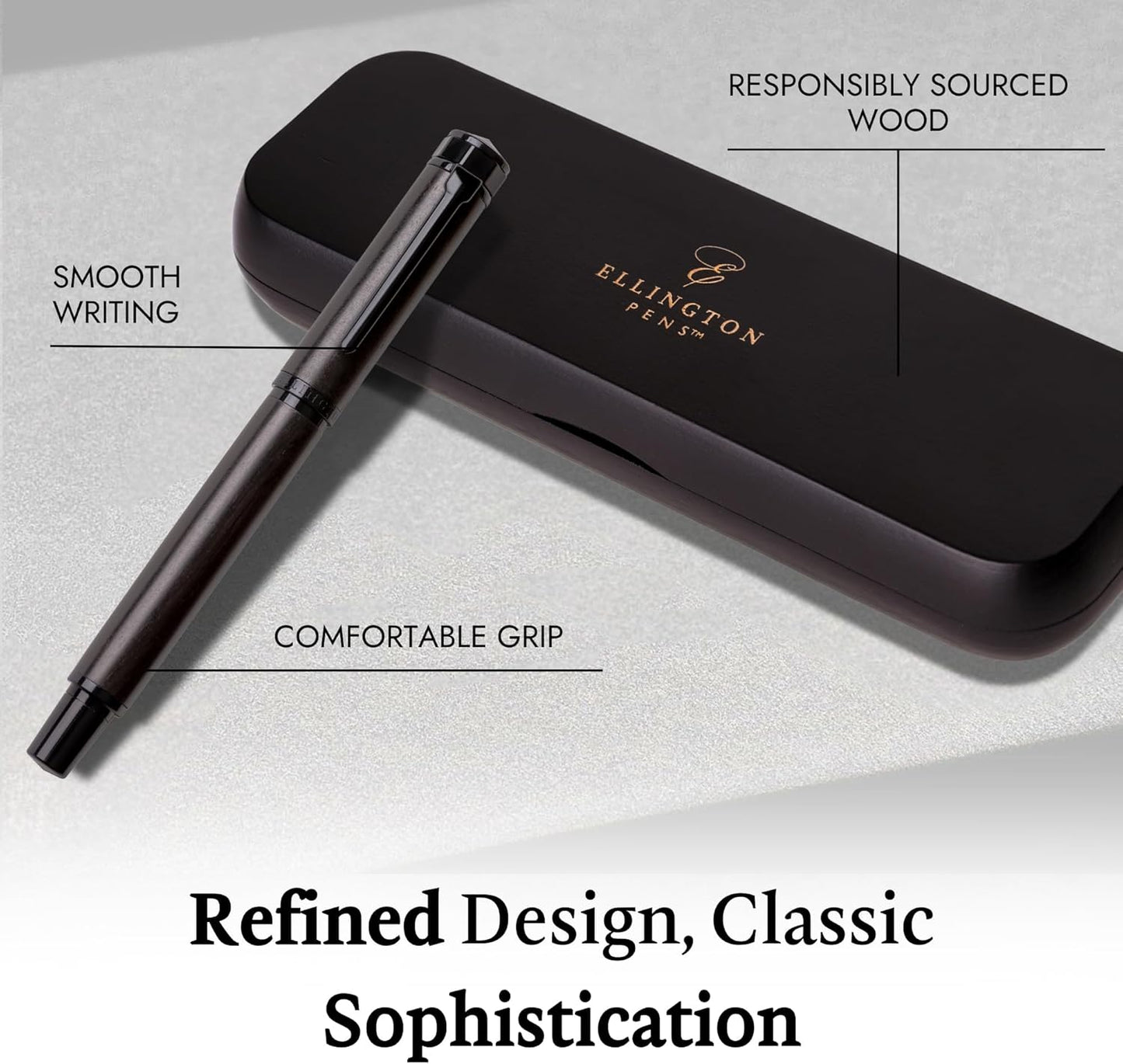 Elegant Wood Fountain Pen Set – Includes Wooden Pen Box, Ink Converter, 6 Ink Cartridges, and Gift Box – Writing, Calligraphy