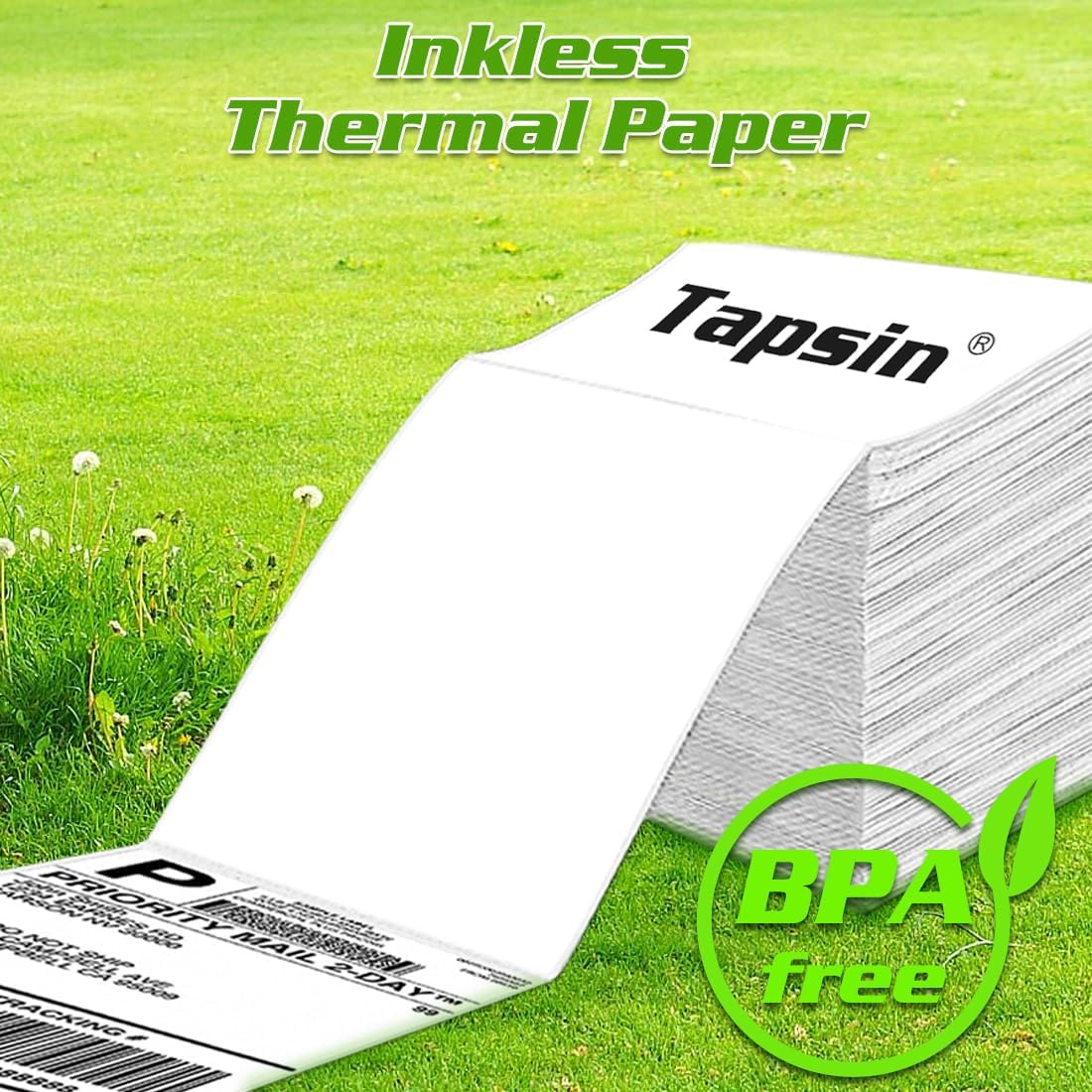 Thermal Labels, 4x6 Shipping Labels Pack of 8000 Perforated Shipping Label Papers, FanFold Thermal Printer Labels, Sticker Labels to Write on, Permanent Strong Adhesive, Commercial Grade