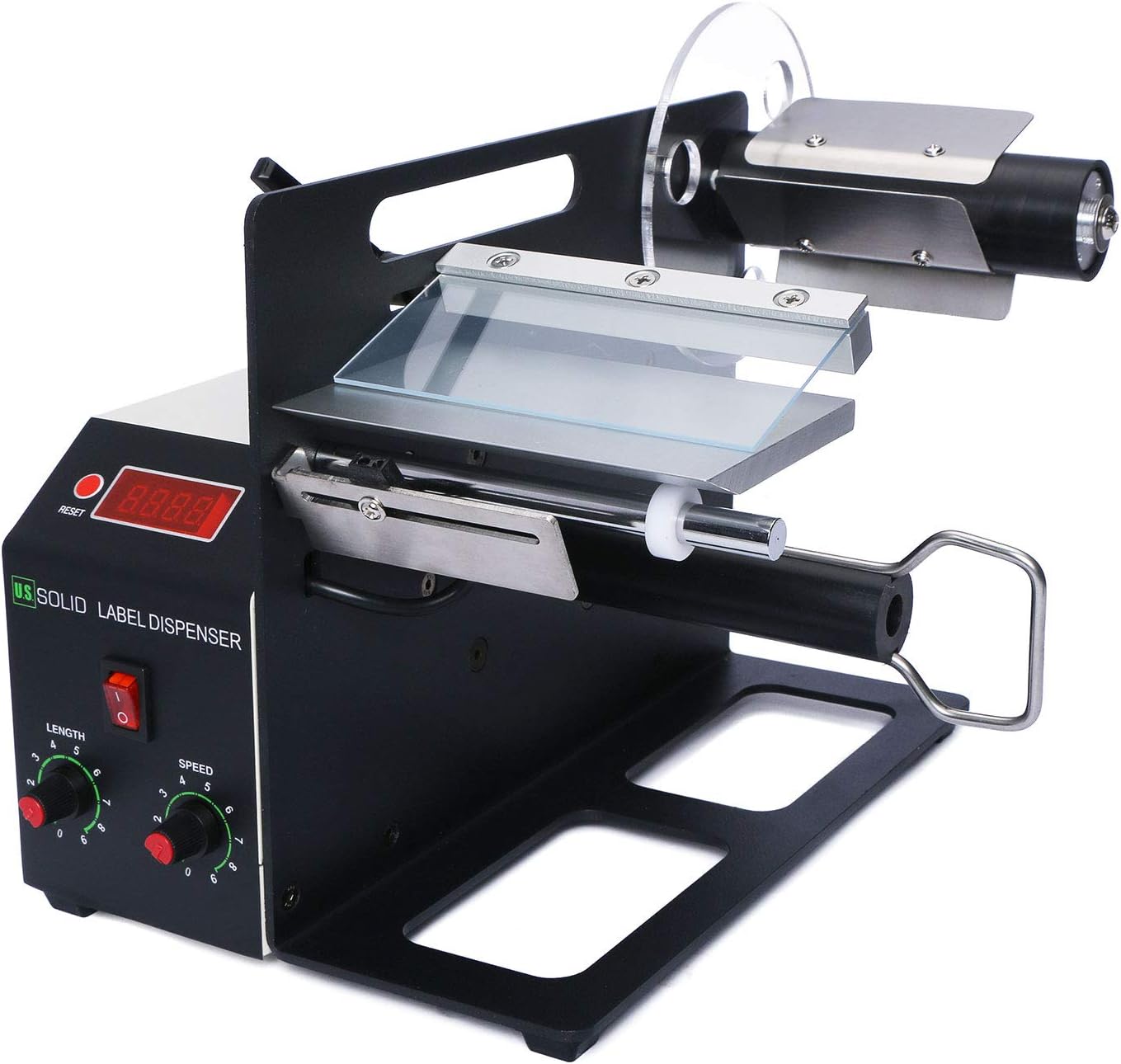 U.S. Solid Automatic Label Dispenser - Industrial Label Machine - Label Dispensing Machine for Printed, Translucent and Opaque Labels - Table Top Label Dispenser (120 MM Width)