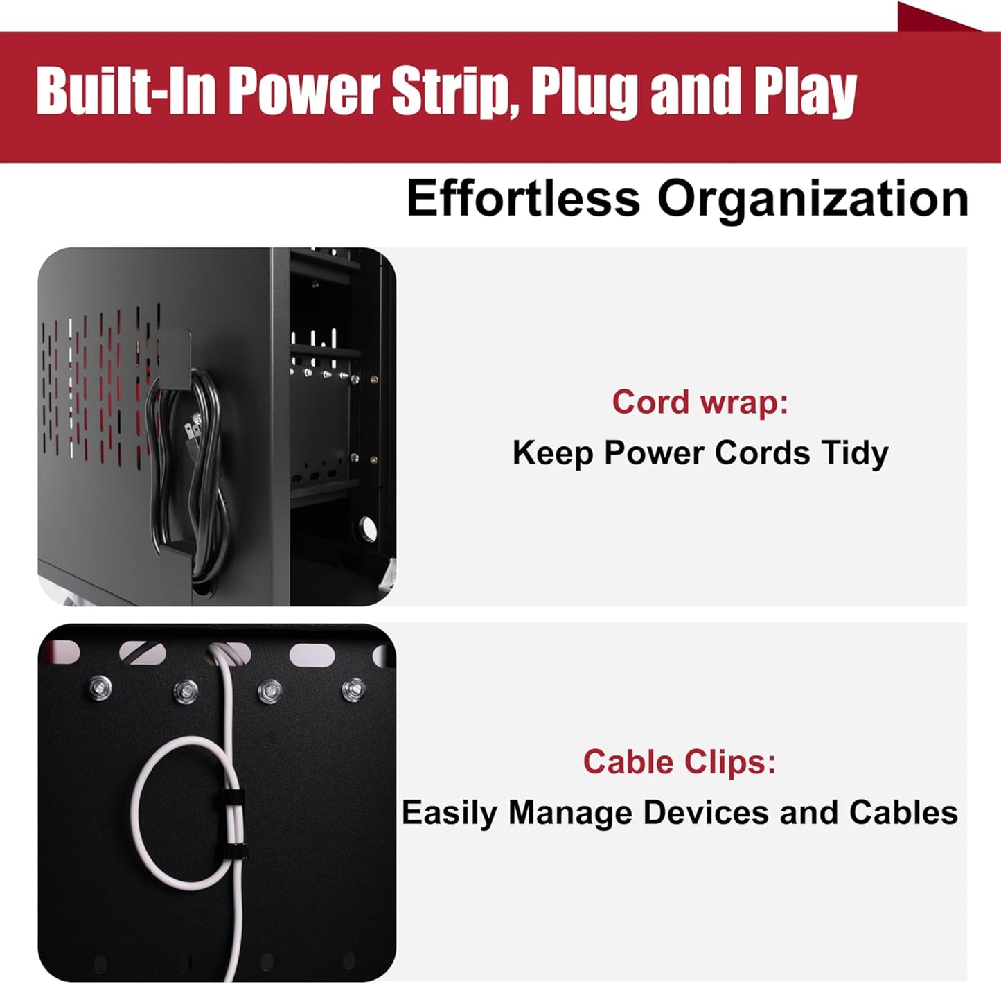 16 Device Mobile Charging Station for Laptops/Tablets/iPads/Chromebooks,16 Bay Lockable Charging Cabinet with Cable Management & Power Strip Included, School Charging Storage Carts,Easy Assembly