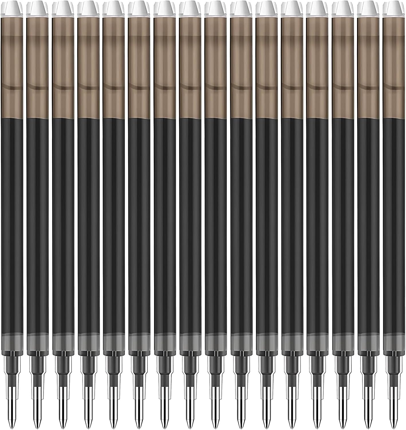 0.7 mm Erasable Gel Ink Pen Refills Compatible with Frixion Friction, Smooth Writing Multicolor Retractable Fine Point Pen Refill for School Office Home Art (Black, 16)