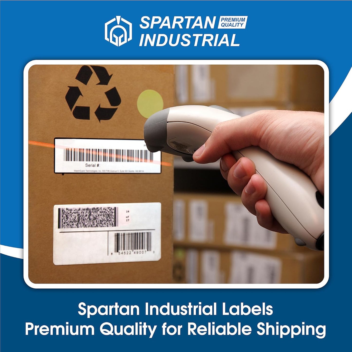 Spartan Industrial - Compatible Labels Replacement for DYMO 30323-2-1/8" X 4" Postage Shipping Labels (10 Pack)