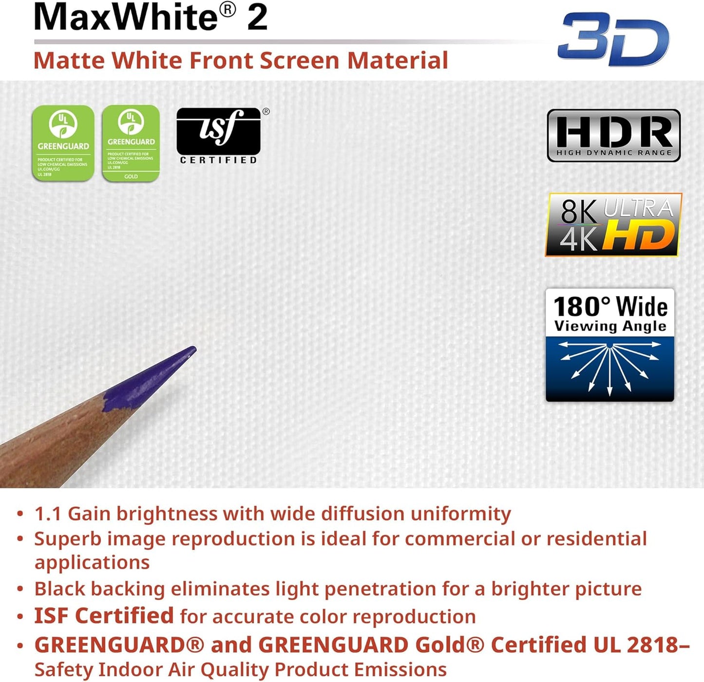 Elite Screens Manual B, 135-INCH Manual Pull Down Projector Screen 16:9 Diag 4K 8K 3D Ultra HDR HD Ready Home Theater Movie Office Presentation Projection Screen, M135H