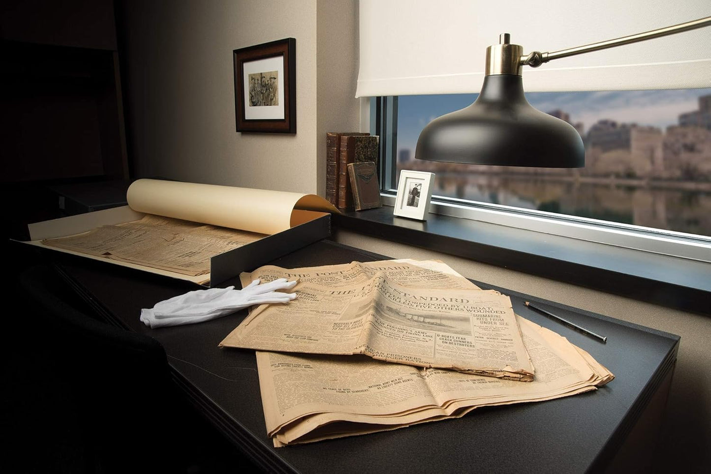 Gaylord Archival Tan Newspaper Preservation Box - 15W x 22L x 2" H