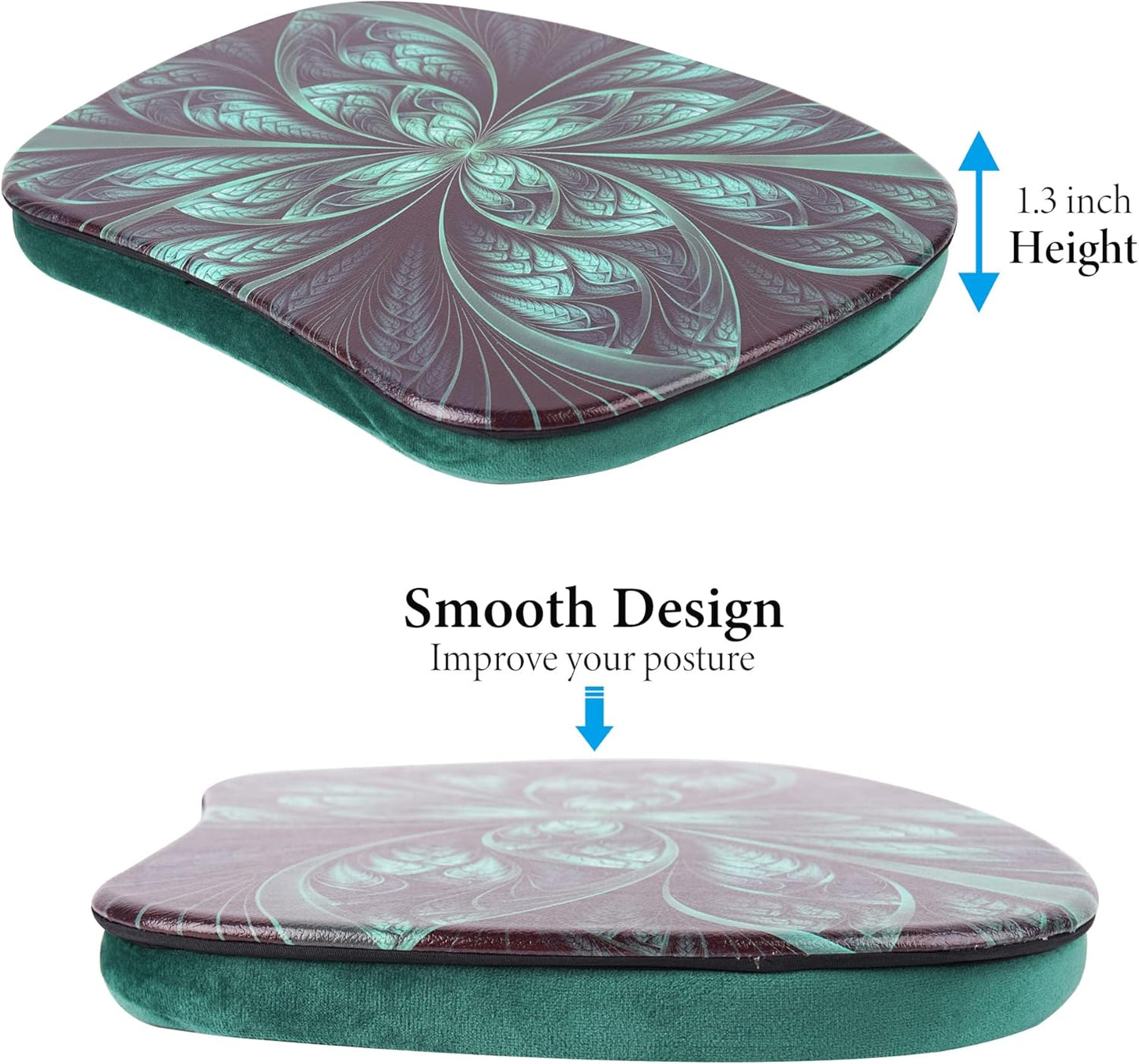 Lap Laptop Desk - Portable Laptop Accessory with Pillow Cushion, Fits up to 15.6 inch Laptop, Media Slot, Micro-bead Cushion