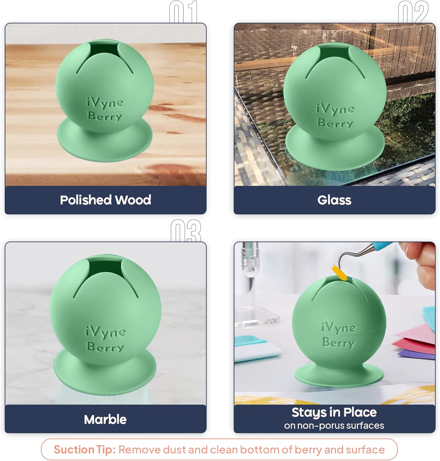 iVyne (8pcs) Premium Vinyl Weeding Tool Kit & Weeding Scrap Collector Soft Grip Tools with Berry, Weeder, Tweezers, Picker Or Hook, and Scraper Set for Silhouette Cameos & Cricut - Green