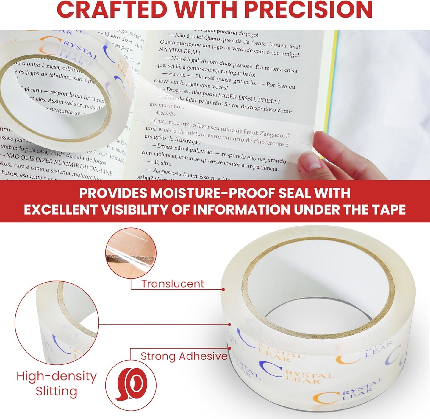 GGR Supplies T.R.U. LP-20CC Book Repair Crystal Clear Label Protection Tape: 1/4 in. x 72 yds. (Pack of 1)