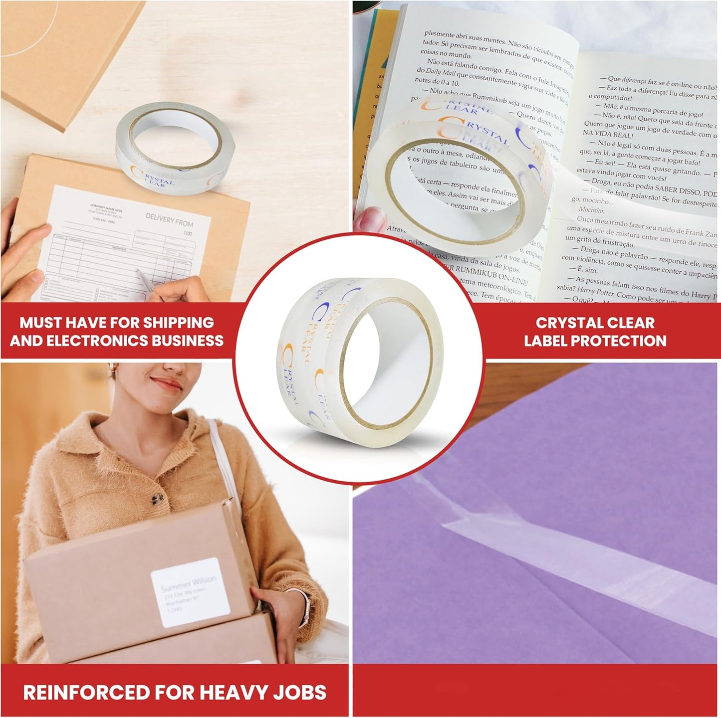 GGR Supplies T.R.U. LP-20CC Book Repair Crystal Clear Label Protection Tape: 1/2 in. x 72 yds. (Pack of 1)