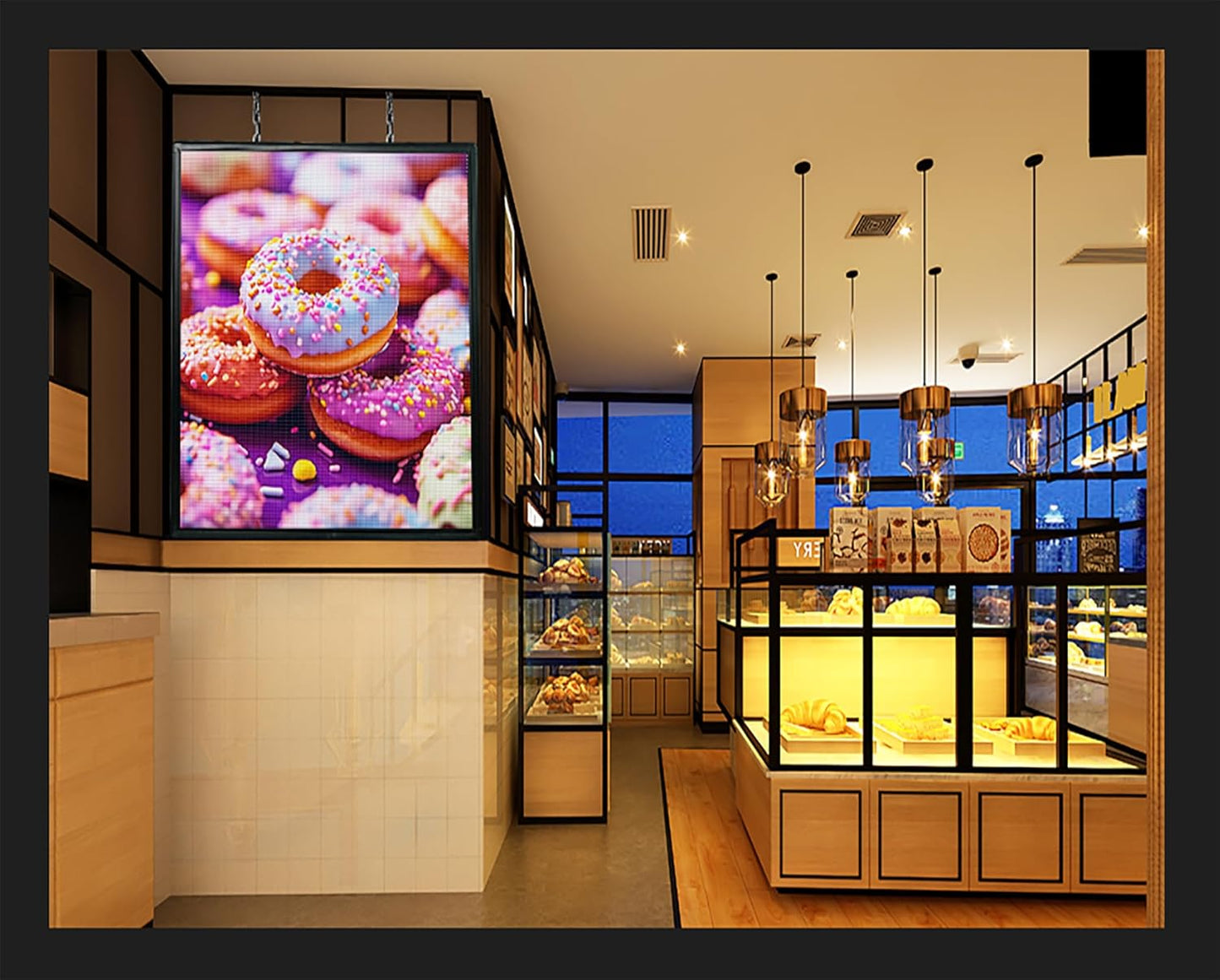 P6 Outdoor Full Color 40'' x 40'' Scrolling LED Display Digital Signage For HD images and HD Video led Sign Electronic Message Board With High Brightness For Store Advertising