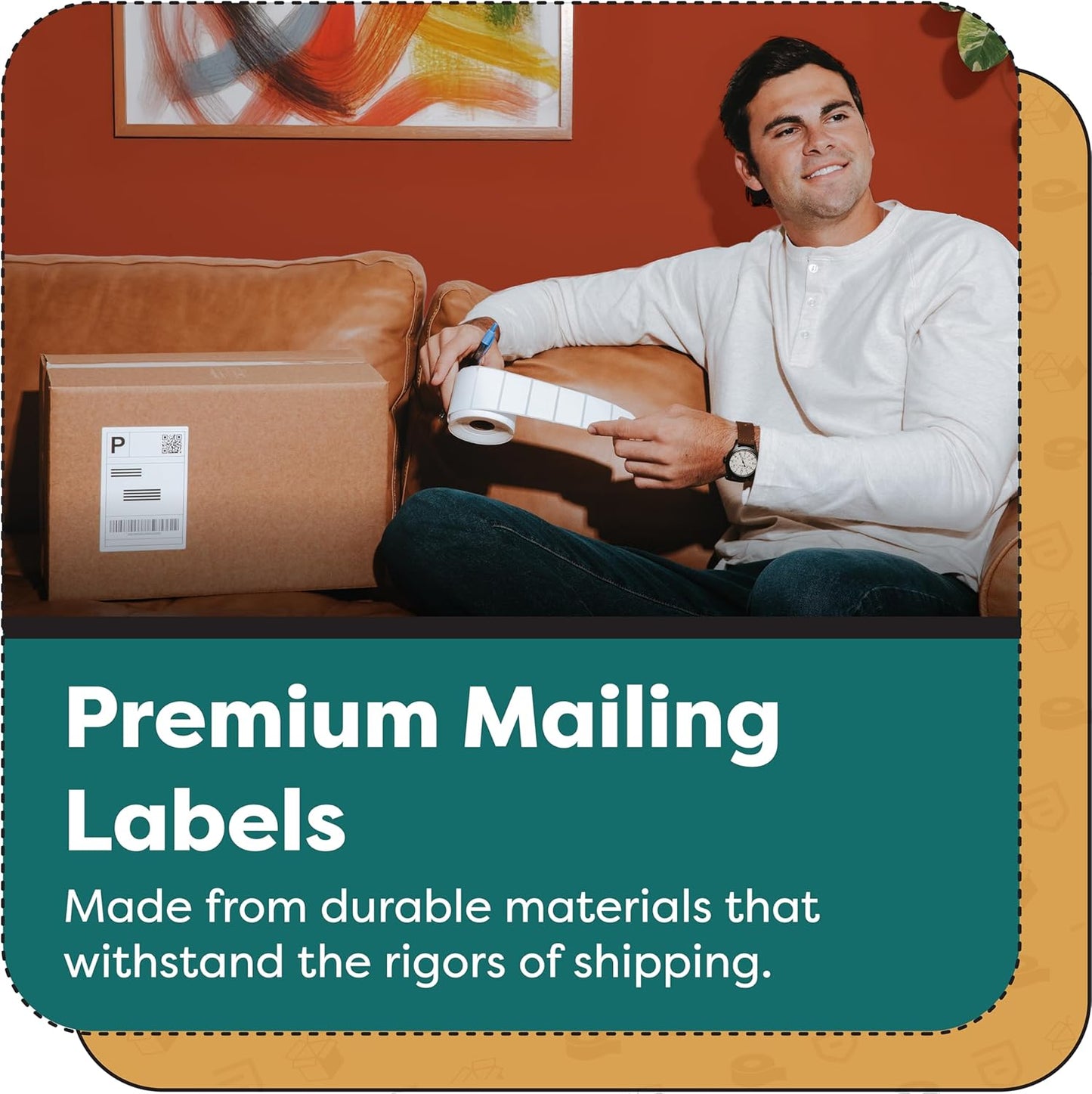 Aegis Adhesives - 3” X 2” Direct Thermal Labels for Shipping, Postage, Perforated & Compatible with Rollo, Zebra, & Other Desktop Label Printers (12 Rolls, 700/Roll)