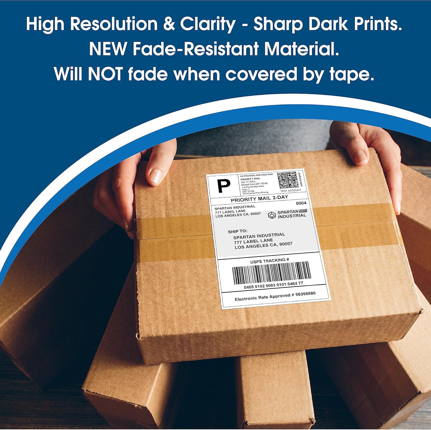 Spartan Industrial - Compatible Labels Replacement for DYMO 30323-2-1/8" X 4" Postage Shipping Labels (10 Pack)